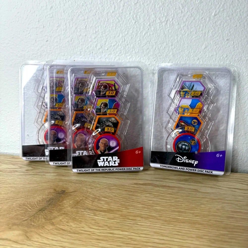 Disney Infinity Power Disc Packs Set of 4 Tomorrowland /Twilight of the Republic